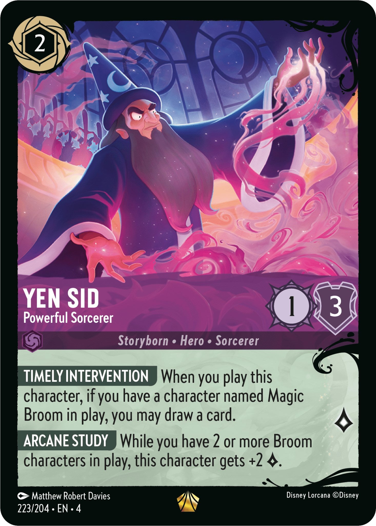 Yen Sid - Powerful Sorcerer (223/204) (223/204) [Illumineer's Quest: Deep Trouble] | I Want That Stuff Brandon