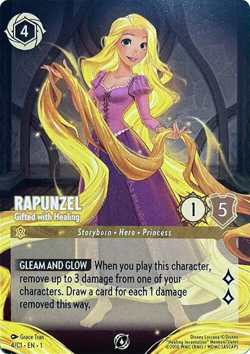 Rapunzel - Gifted with Healing (4) [Promo Cards] | I Want That Stuff Brandon