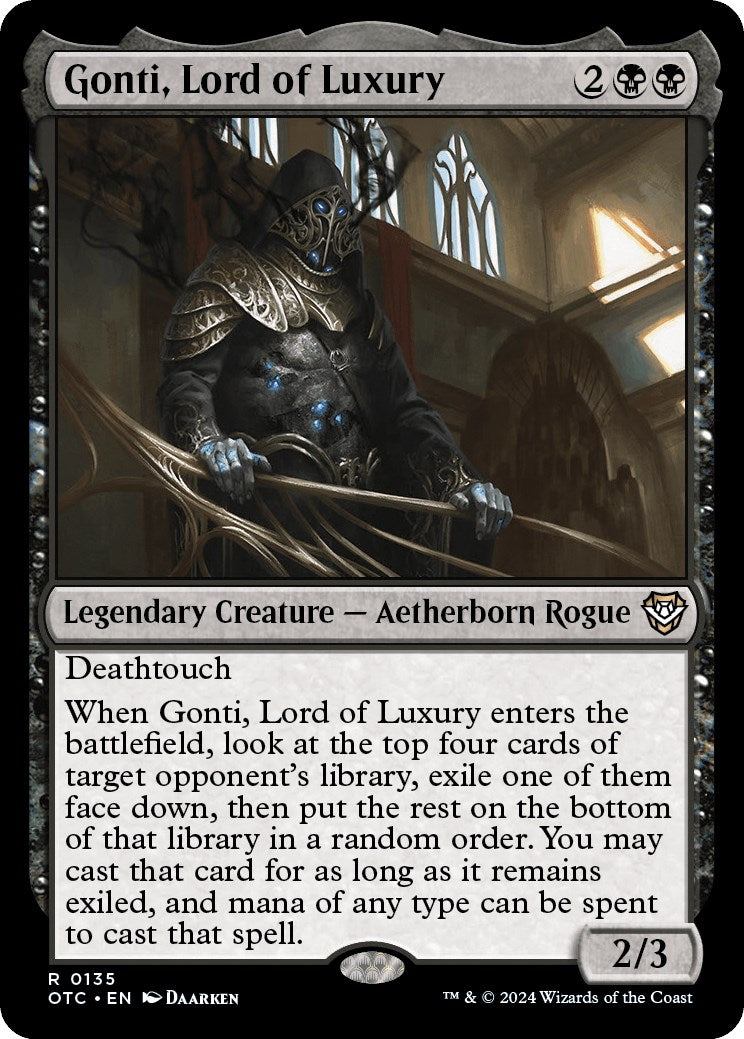 Gonti, Lord of Luxury [Outlaws of Thunder Junction Commander] | I Want That Stuff Brandon