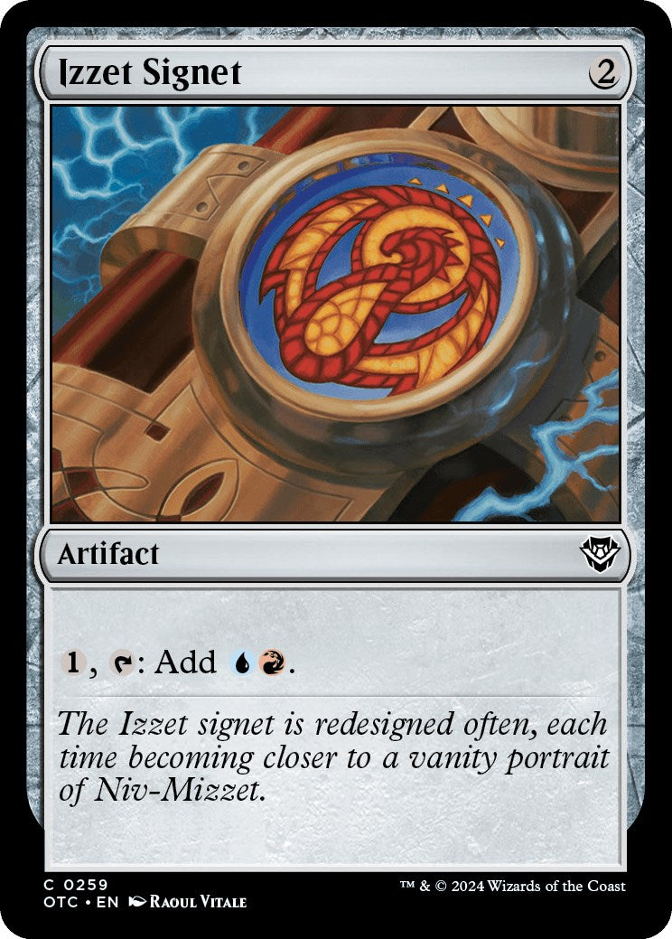 Izzet Signet [Outlaws of Thunder Junction Commander] | I Want That Stuff Brandon