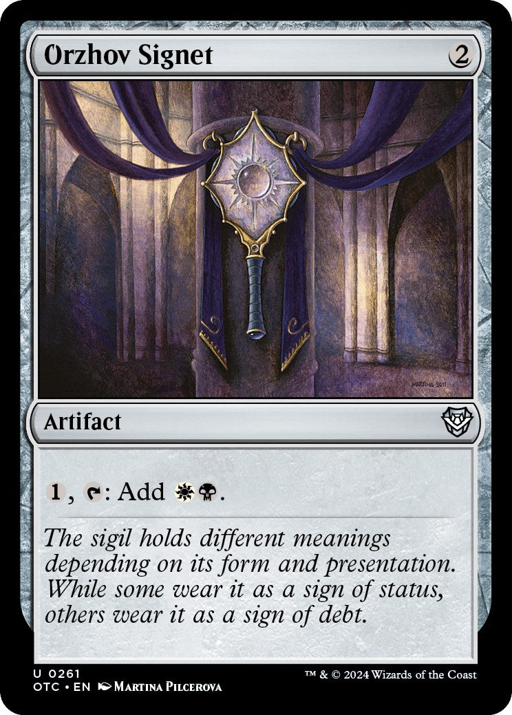 Orzhov Signet [Outlaws of Thunder Junction Commander] | I Want That Stuff Brandon
