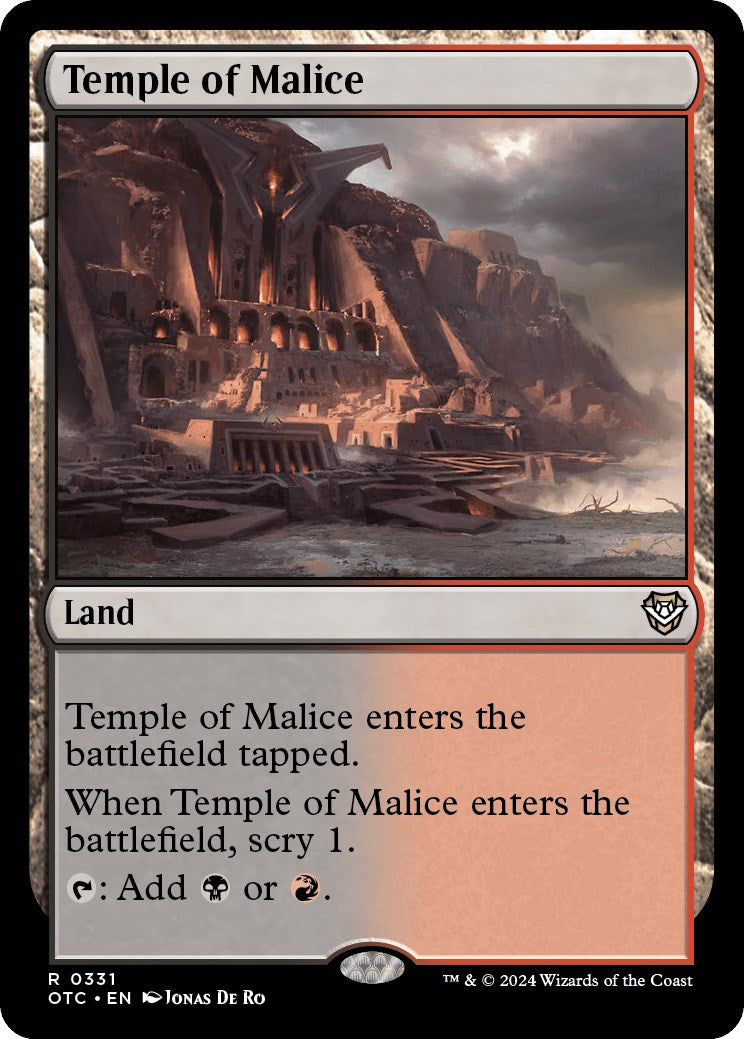 Temple of Malice [Outlaws of Thunder Junction Commander] | I Want That Stuff Brandon