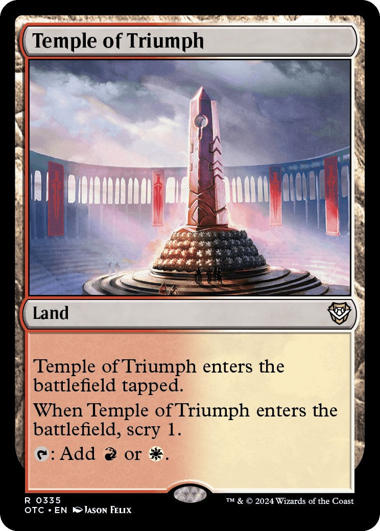 Temple of Triumph [Outlaws of Thunder Junction Commander] | I Want That Stuff Brandon