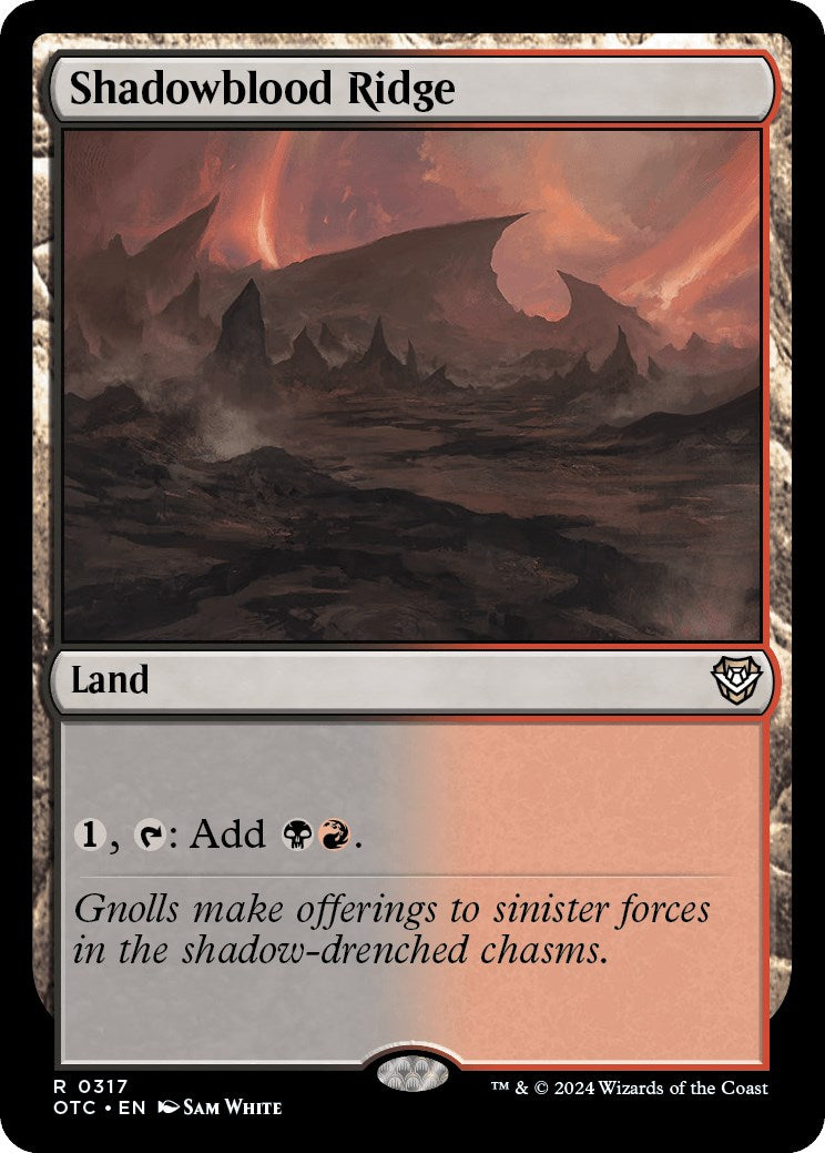 Shadowblood Ridge [Outlaws of Thunder Junction Commander] | I Want That Stuff Brandon