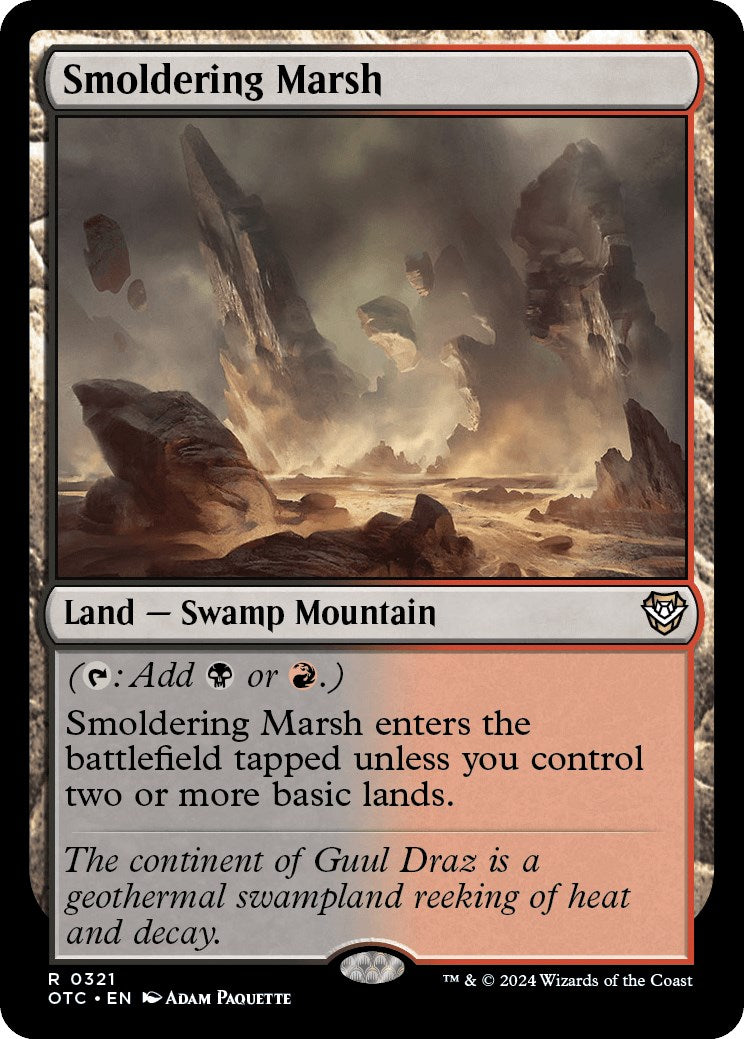 Smoldering Marsh [Outlaws of Thunder Junction Commander] | I Want That Stuff Brandon