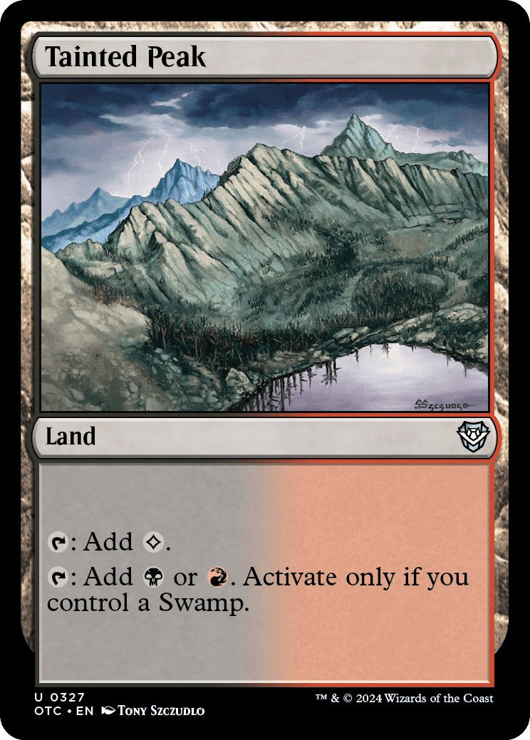 Tainted Peak [Outlaws of Thunder Junction Commander] | I Want That Stuff Brandon