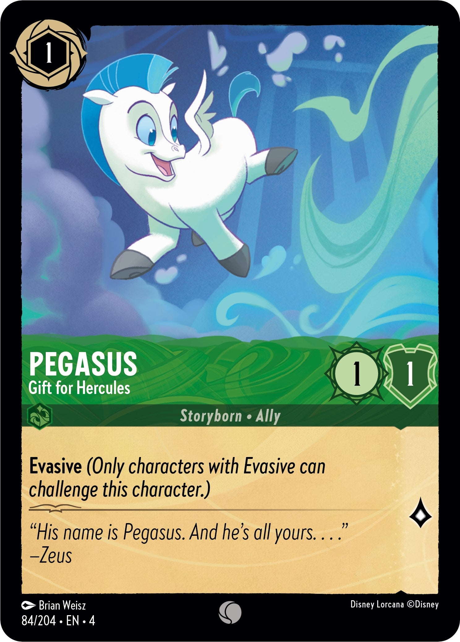 Pegasus - Gift for Hercules (84/204) [Ursula's Return] | I Want That Stuff Brandon