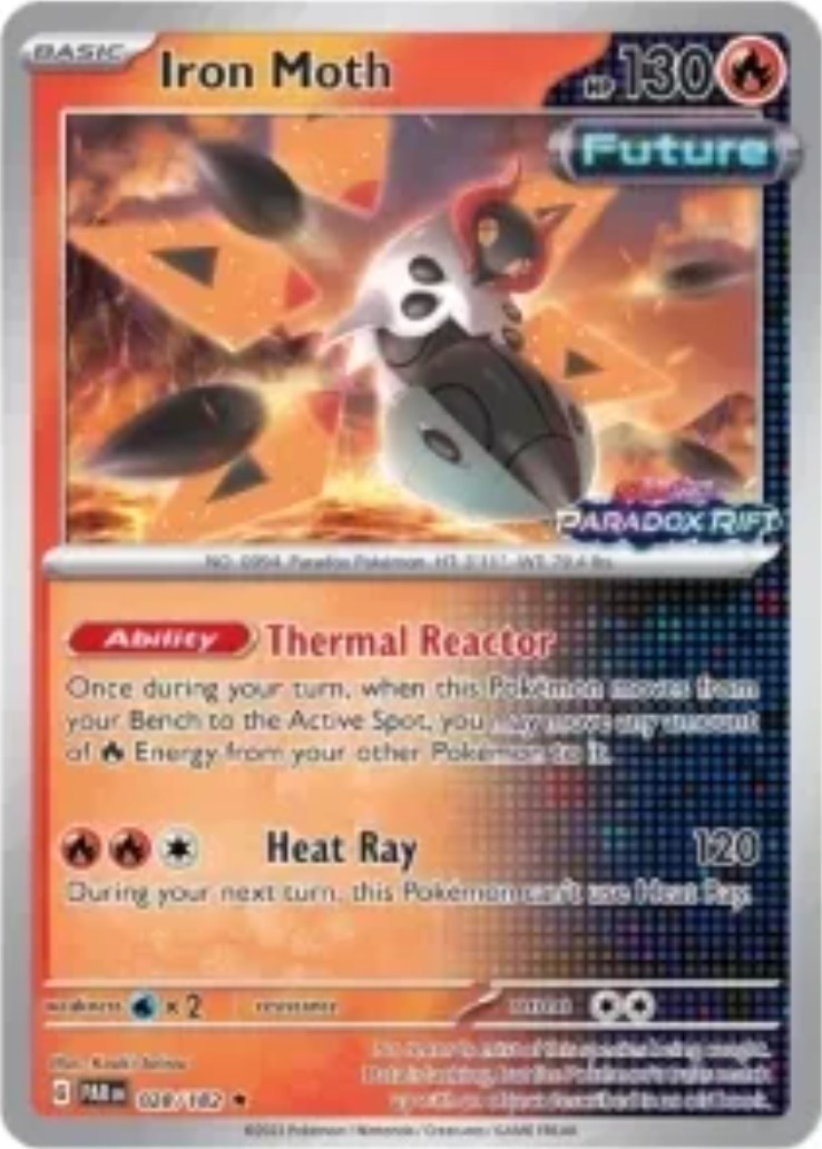 Iron Moth (028/182) (Stamped) [Scarlet & Violet: Paradox Rift] | I Want That Stuff Brandon