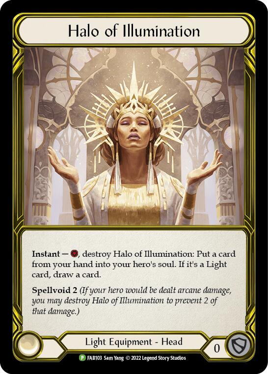 Halo of Illumination (Golden) [FAB103] (Promo)  Cold Foil | I Want That Stuff Brandon