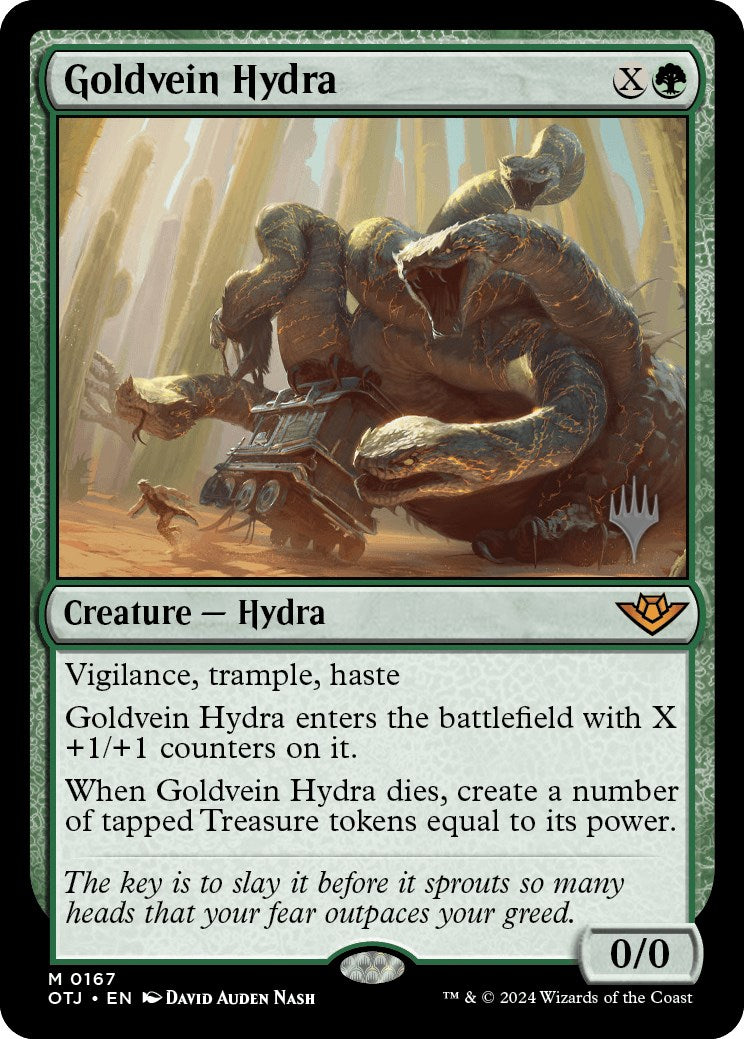 Goldvein Hydra (Promo Pack) [Outlaws of Thunder Junction Promos] | I Want That Stuff Brandon