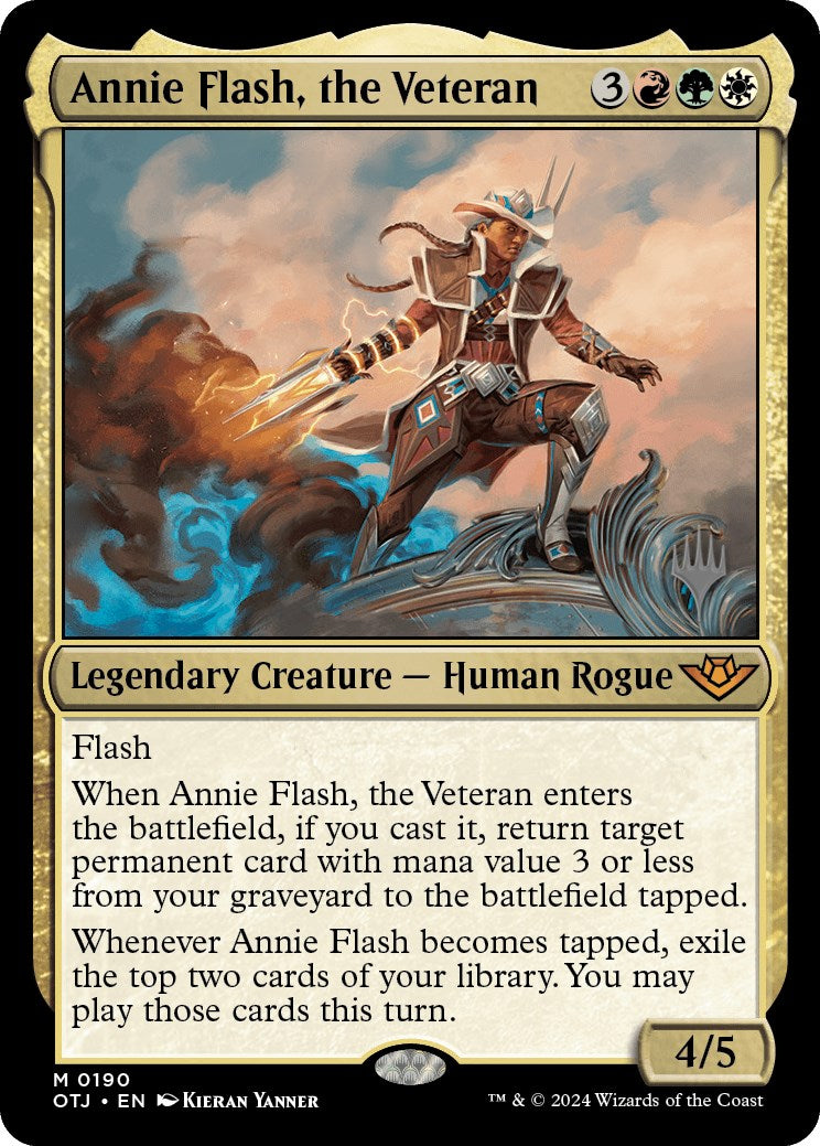 Annie Flash, the Veteran (Promo Pack) [Outlaws of Thunder Junction Promos] | I Want That Stuff Brandon