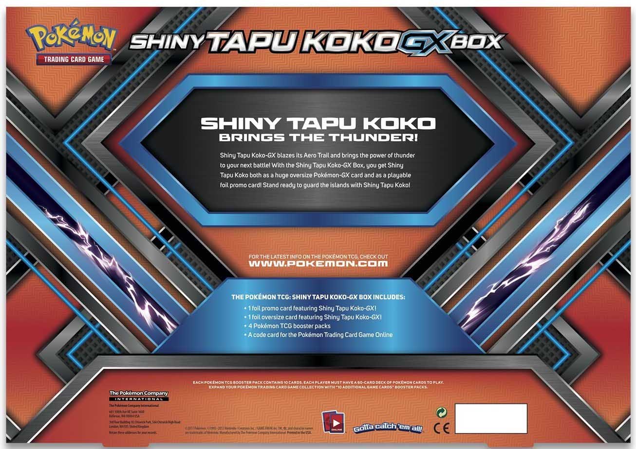 Shiny Tapu Koko GX Box | I Want That Stuff Brandon