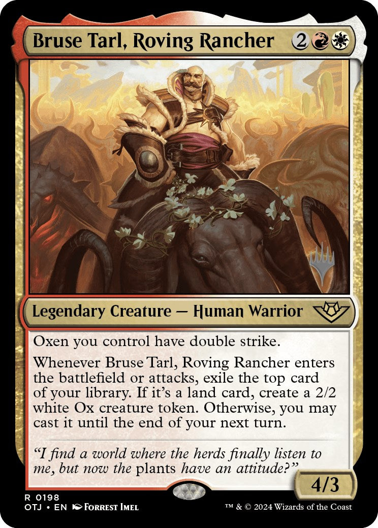 Bruse Tarl, Roving Rancher (Promo Pack) [Outlaws of Thunder Junction Promos] | I Want That Stuff Brandon
