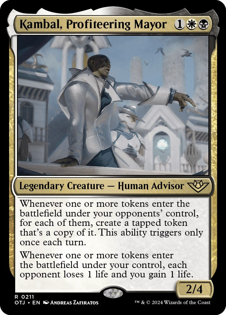 Kambal, Profiteering Mayor (Promo Pack) [Outlaws of Thunder Junction Promos] | I Want That Stuff Brandon