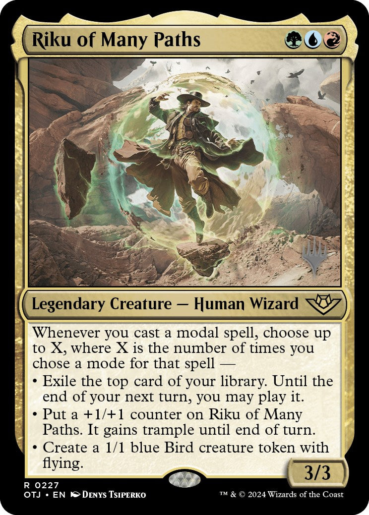Riku of Many Paths (Promo Pack) [Outlaws of Thunder Junction Promos] | I Want That Stuff Brandon