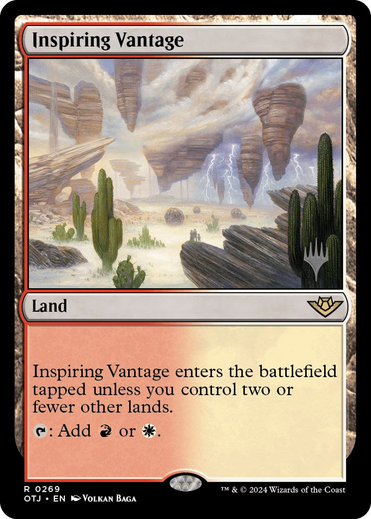 Inspiring Vantage (Promo Pack) [Outlaws of Thunder Junction Promos] | I Want That Stuff Brandon