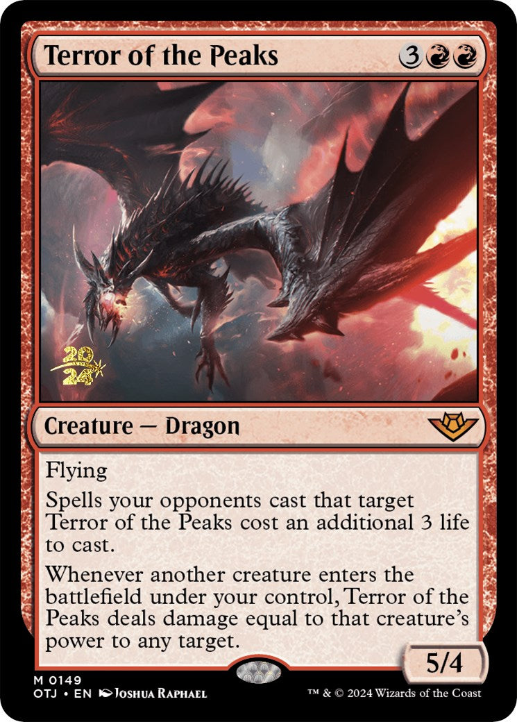 Terror of the Peaks (OTJ) [Outlaws of Thunder Junction Prerelease Promos] | I Want That Stuff Brandon