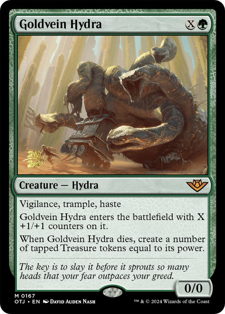 Goldvein Hydra [Outlaws of Thunder Junction Prerelease Promos] | I Want That Stuff Brandon