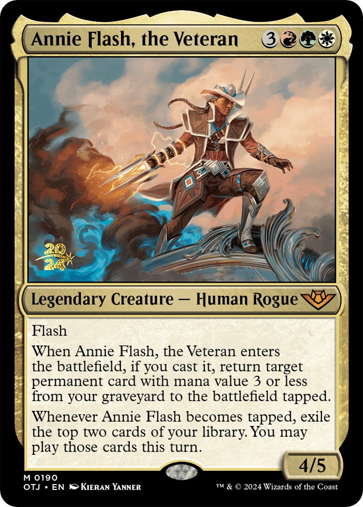 Annie Flash, the Veteran [Outlaws of Thunder Junction Prerelease Promos] | I Want That Stuff Brandon