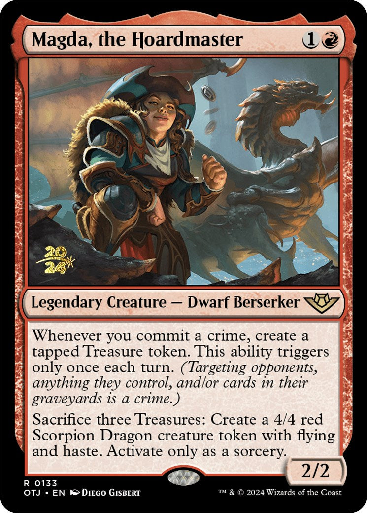 Magda, the Hoardmaster [Outlaws of Thunder Junction Prerelease Promos] | I Want That Stuff Brandon