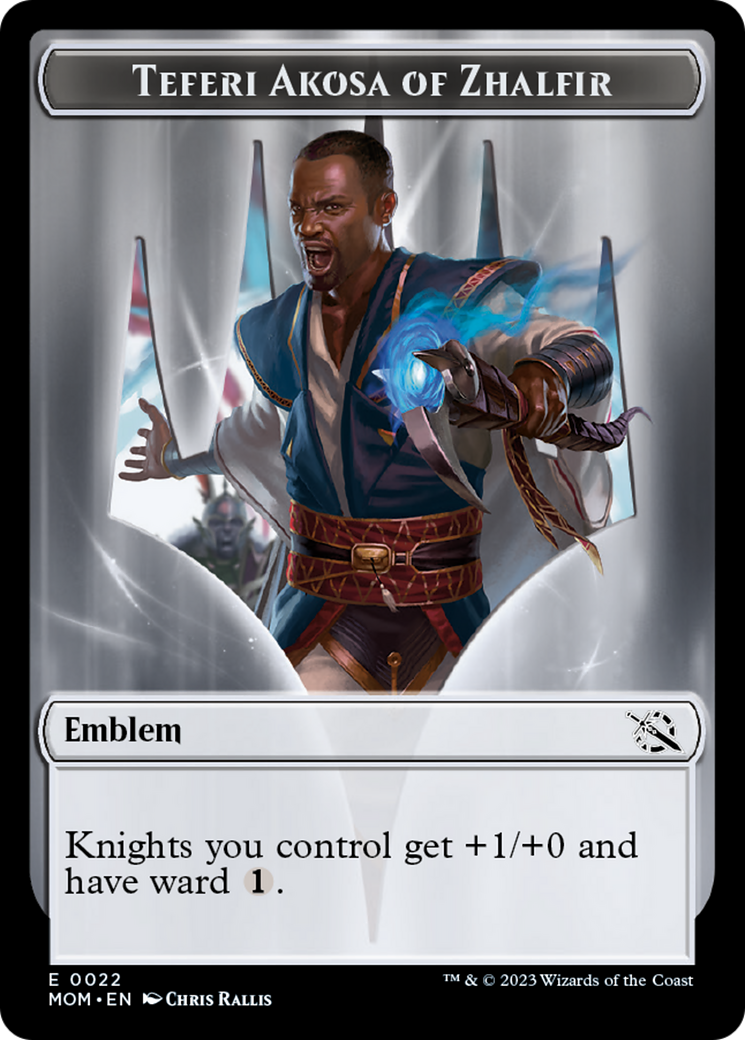 Teferi Akosa of Zhalfir Emblem [March of the Machine Tokens] | I Want That Stuff Brandon