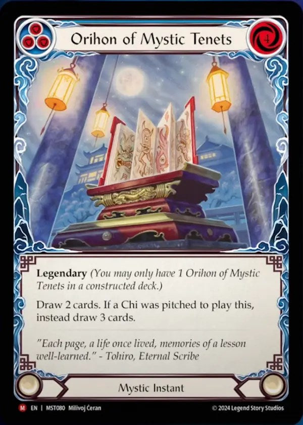 Orihon of Mystic Tenets [MST080] (Part the Mistveil)  Rainbow Foil | I Want That Stuff Brandon