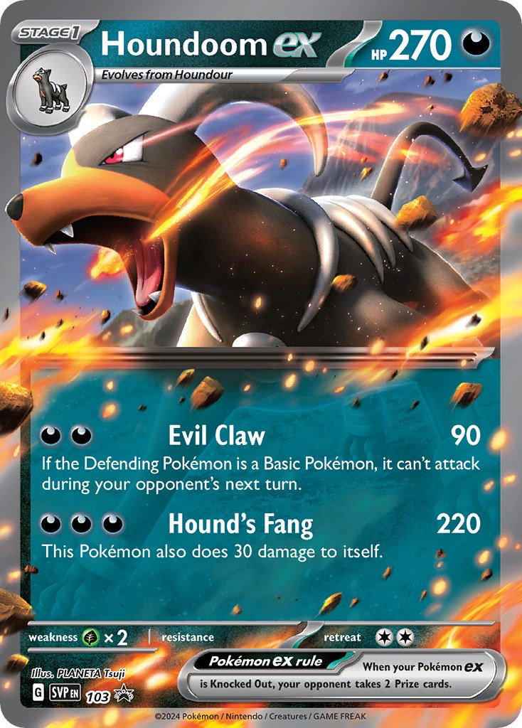 Houndoom ex (103) [Scarlet & Violet: Black Star Promos] | I Want That Stuff Brandon