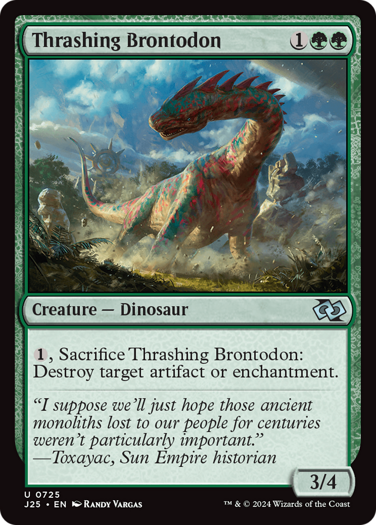 Thrashing Brontodon [Foundations Jumpstart] | I Want That Stuff Brandon