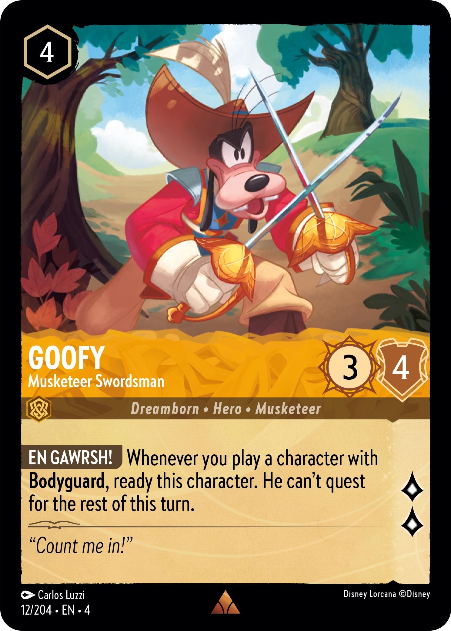 Goofy - Musketeer Swordsman (12/204) [Ursula's Return] | I Want That Stuff Brandon