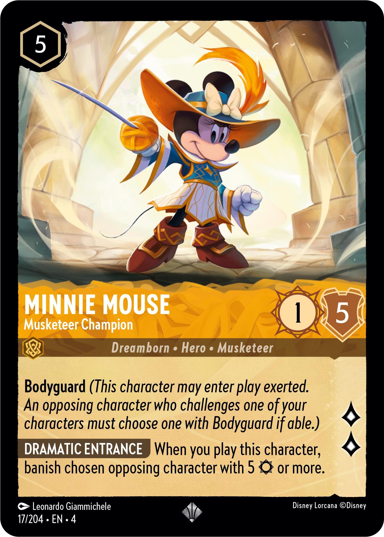 Minnie Mouse - Musketeer Champion (17/204) [Ursula's Return] | I Want That Stuff Brandon