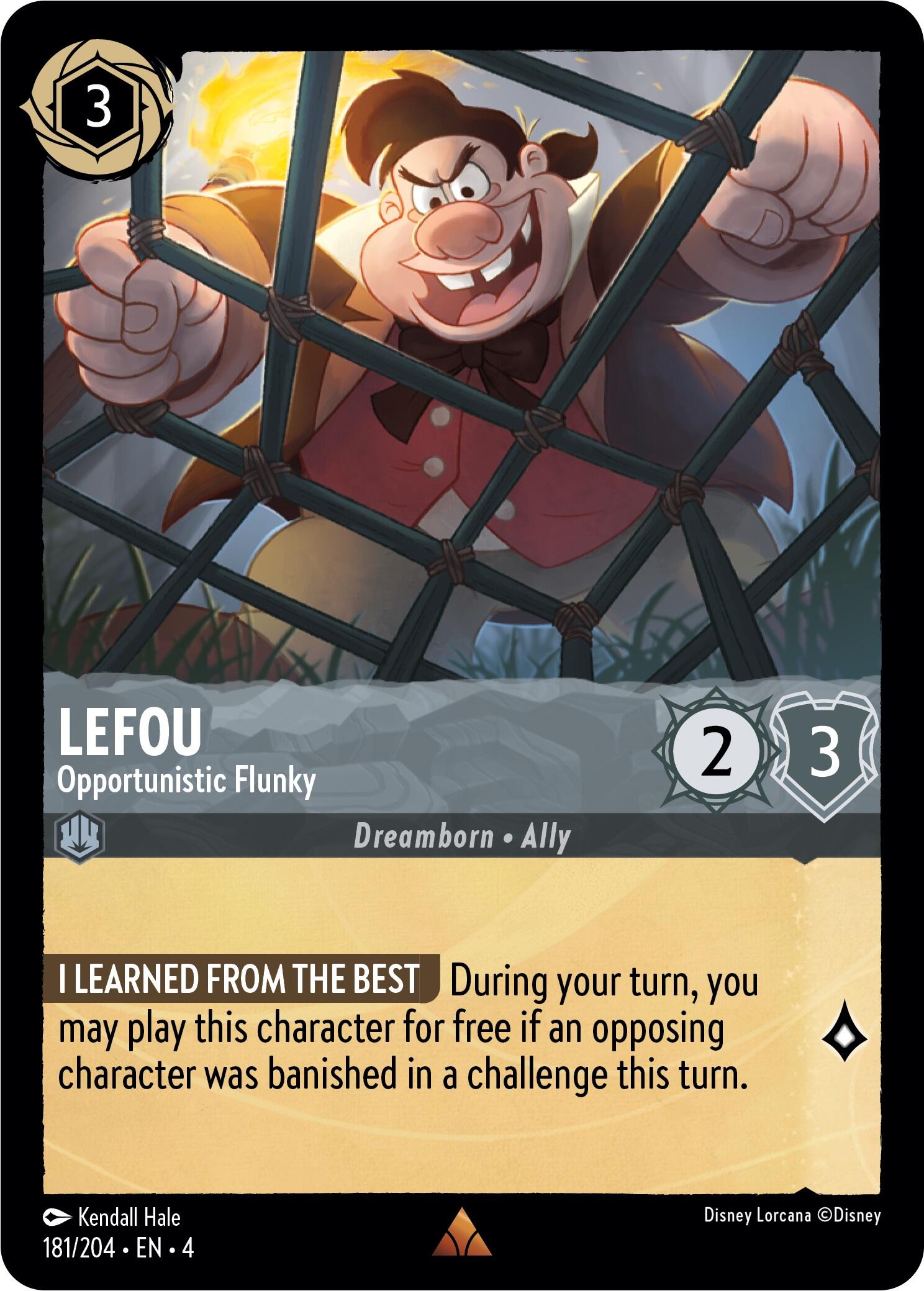 LeFou - Opportunistic Flunky (181/204) [Ursula's Return] | I Want That Stuff Brandon