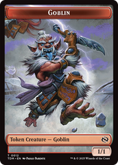 Goblin // Warrior Double-Sided Token [Tarkir: Dragonstorm Tokens] | I Want That Stuff Brandon