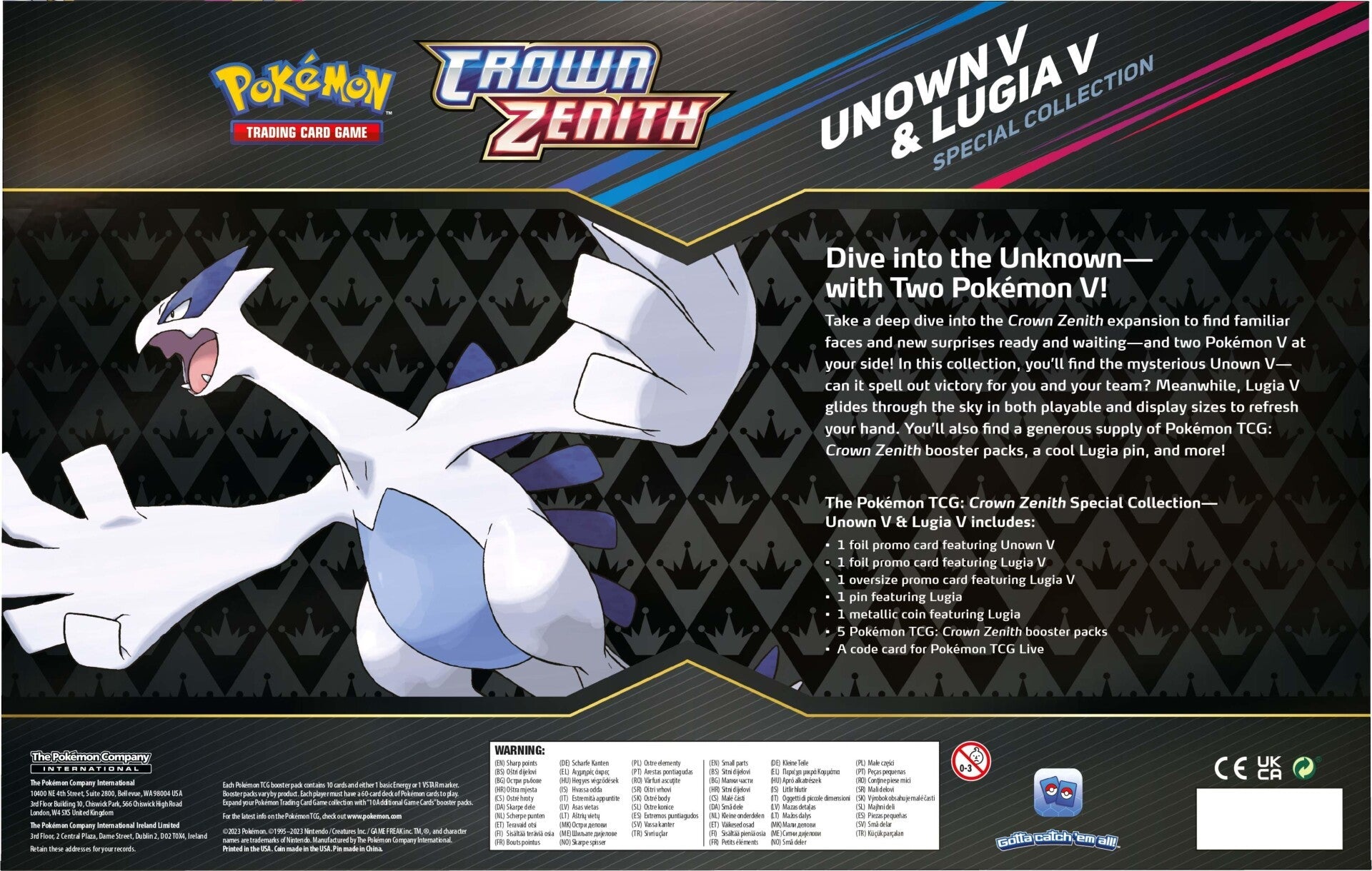 Sword & Shield: Crown Zenith - Special Collection (Unown V & Lugia V) | I Want That Stuff Brandon