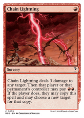 Chain Lightning (White Border) [Mystery Booster 2] | I Want That Stuff Brandon