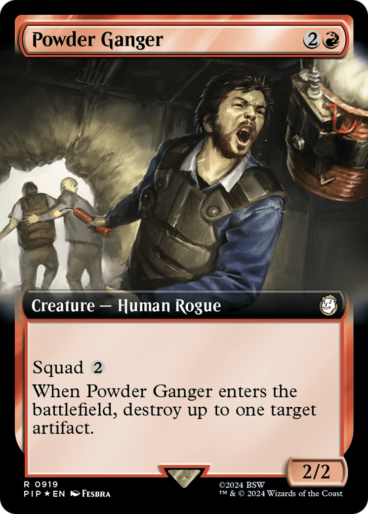 Powder Ganger (Extended Art) (Surge Foil) [Fallout] | I Want That Stuff Brandon