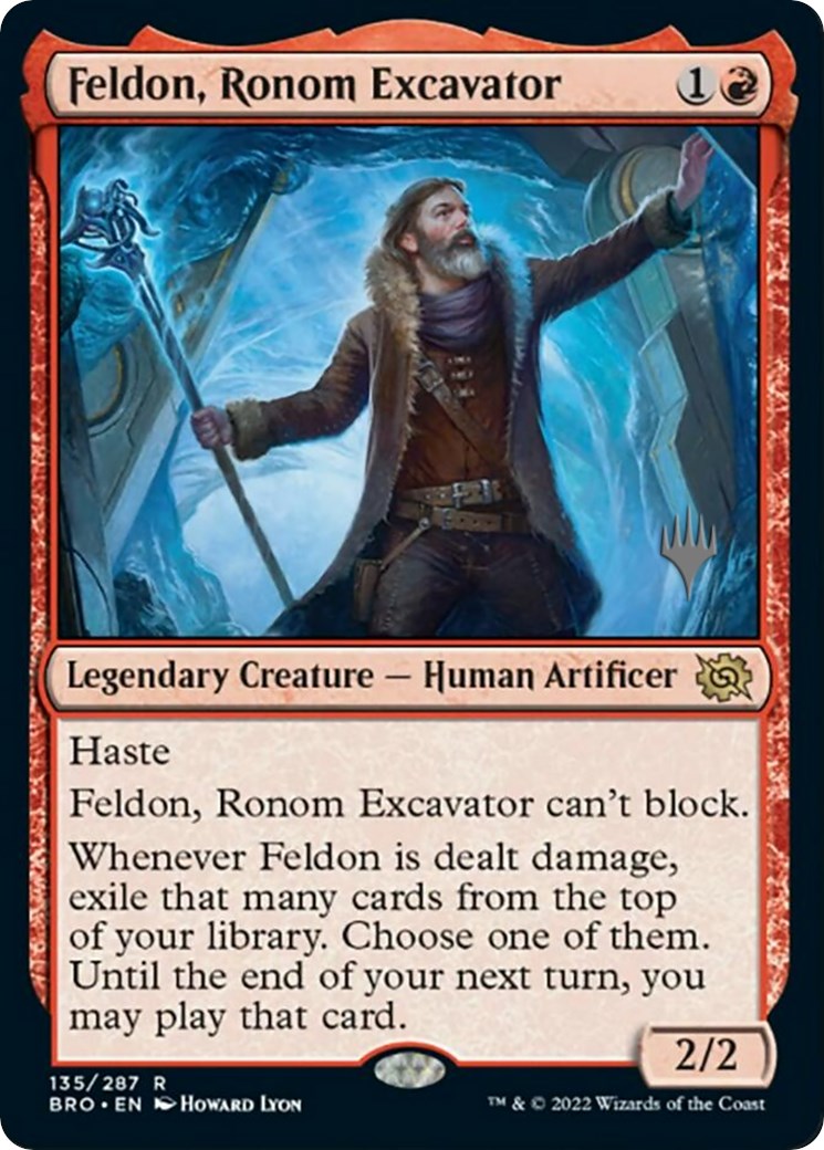 Feldon, Ronom Excavator (Promo Pack) [The Brothers' War Promos] | I Want That Stuff Brandon