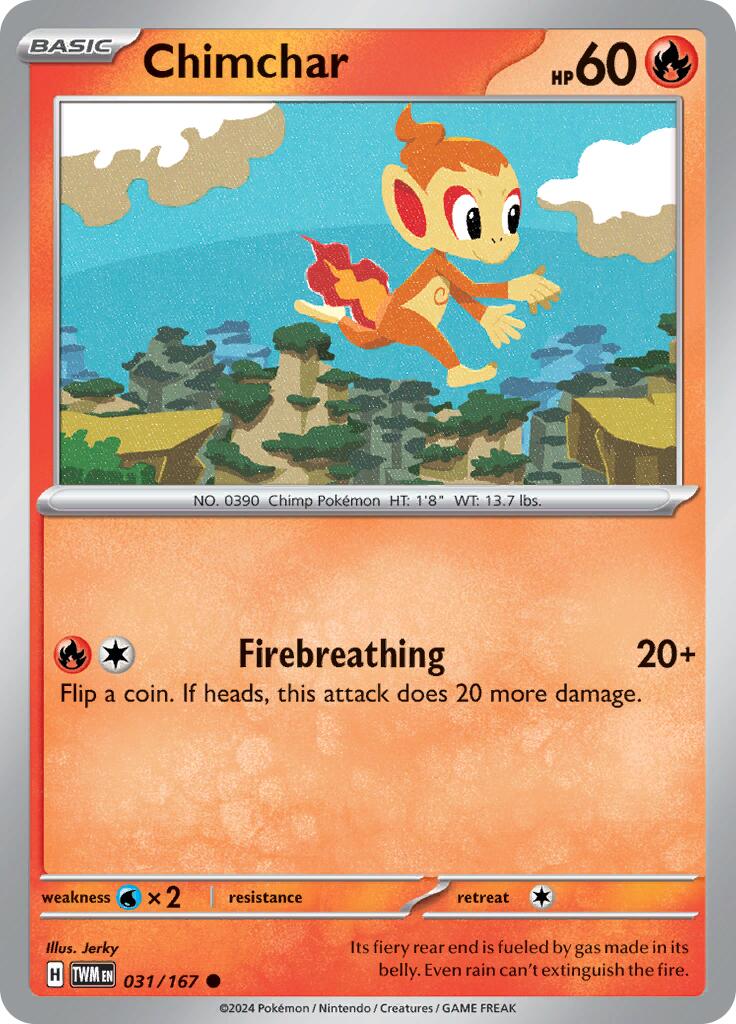 Chimchar (031/167) [Scarlet & Violet: Twilight Masquerade] | I Want That Stuff Brandon