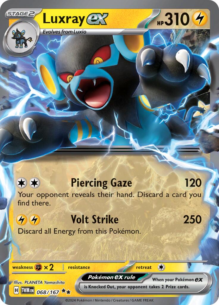 Luxray ex (068/167) [Scarlet & Violet: Twilight Masquerade] | I Want That Stuff Brandon