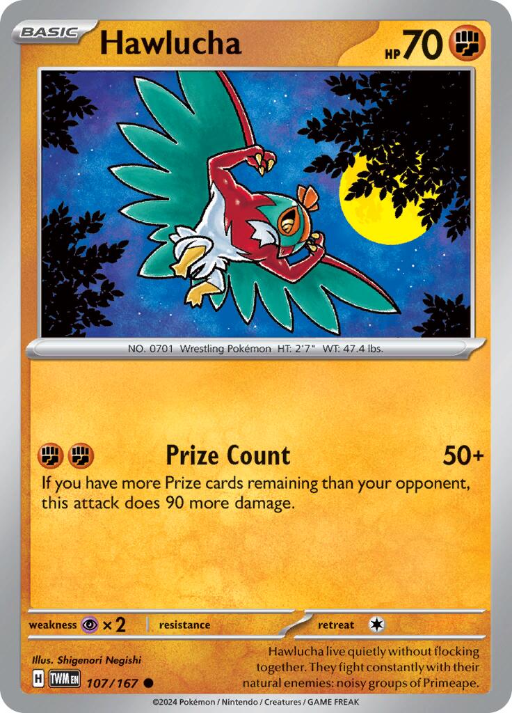 Hawlucha (107/167) [Scarlet & Violet: Twilight Masquerade] | I Want That Stuff Brandon