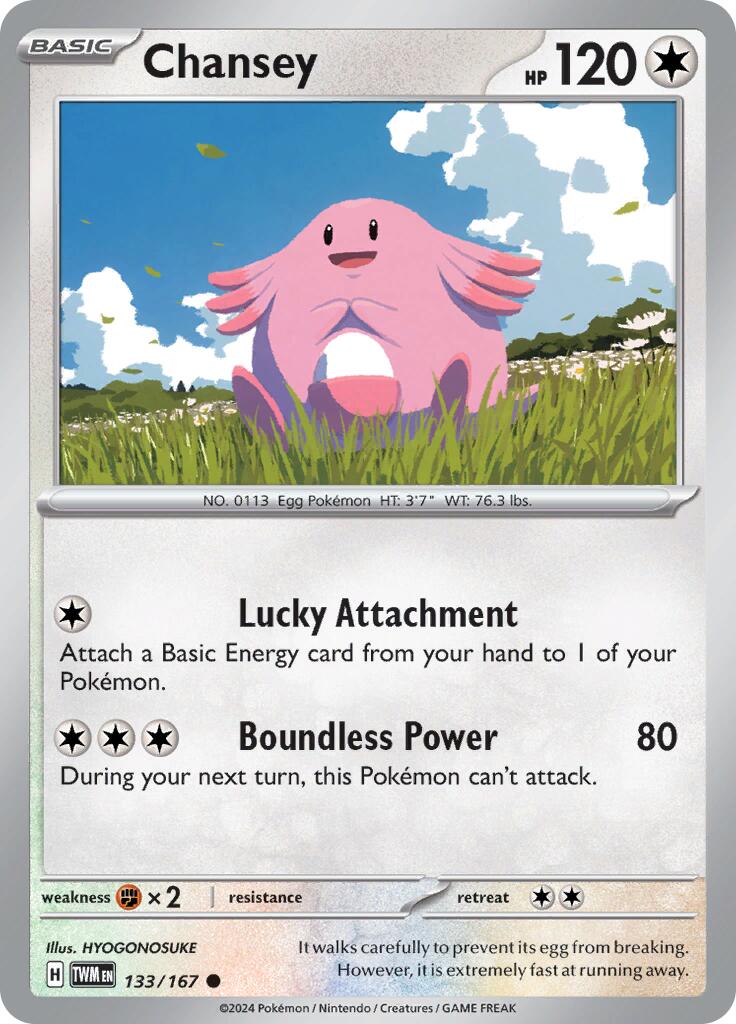 Chansey (133/167) [Scarlet & Violet: Twilight Masquerade] | I Want That Stuff Brandon