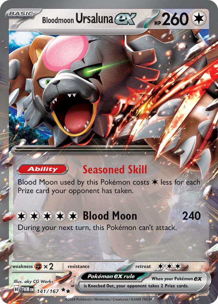 Bloodmoon Ursaluna ex (141/167) [Scarlet & Violet: Twilight Masquerade] | I Want That Stuff Brandon