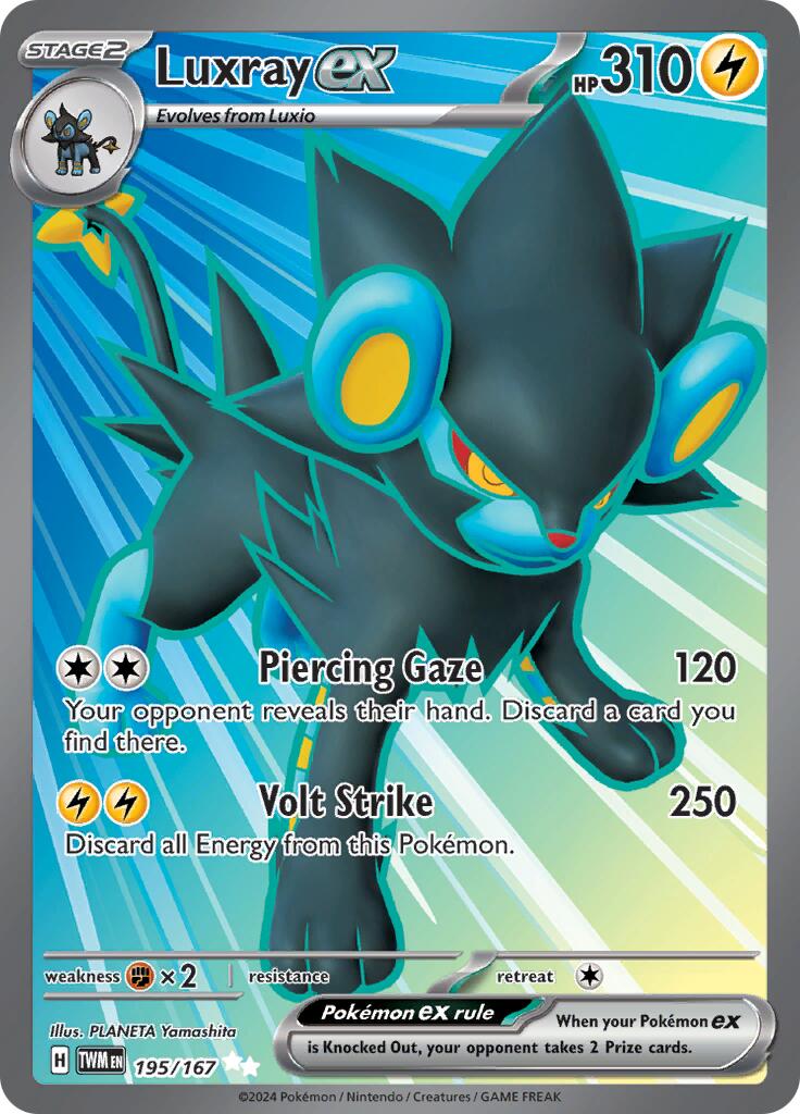 Luxray ex (195/167) [Scarlet & Violet: Twilight Masquerade] | I Want That Stuff Brandon