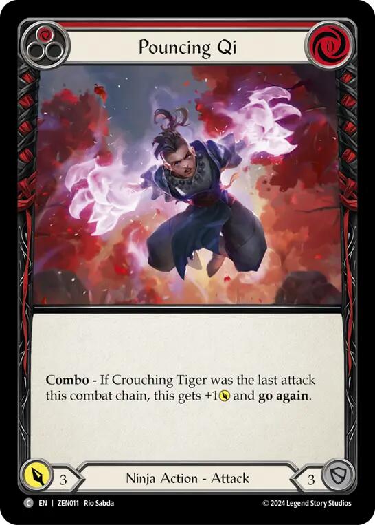 Pouncing Qi (Red) [ZEN011] (Part the Mistveil Zen Blitz Deck) | I Want That Stuff Brandon