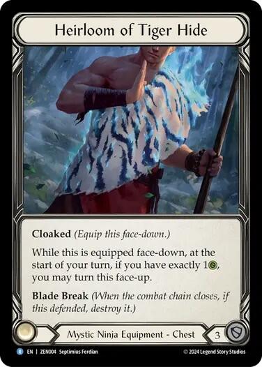 Heirloom of Tiger Hide [ZEN004] (Part the Mistveil Zen Blitz Deck) | I Want That Stuff Brandon