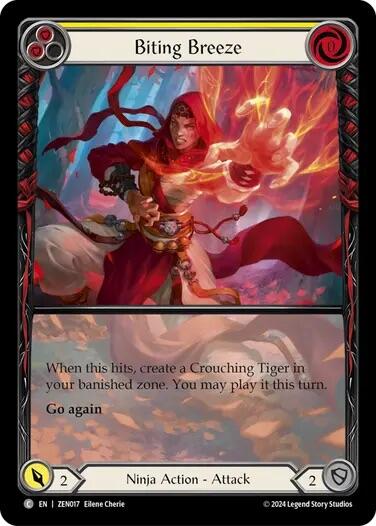 Biting Breeze (Yellow) [ZEN017] (Part the Mistveil Zen Blitz Deck) | I Want That Stuff Brandon