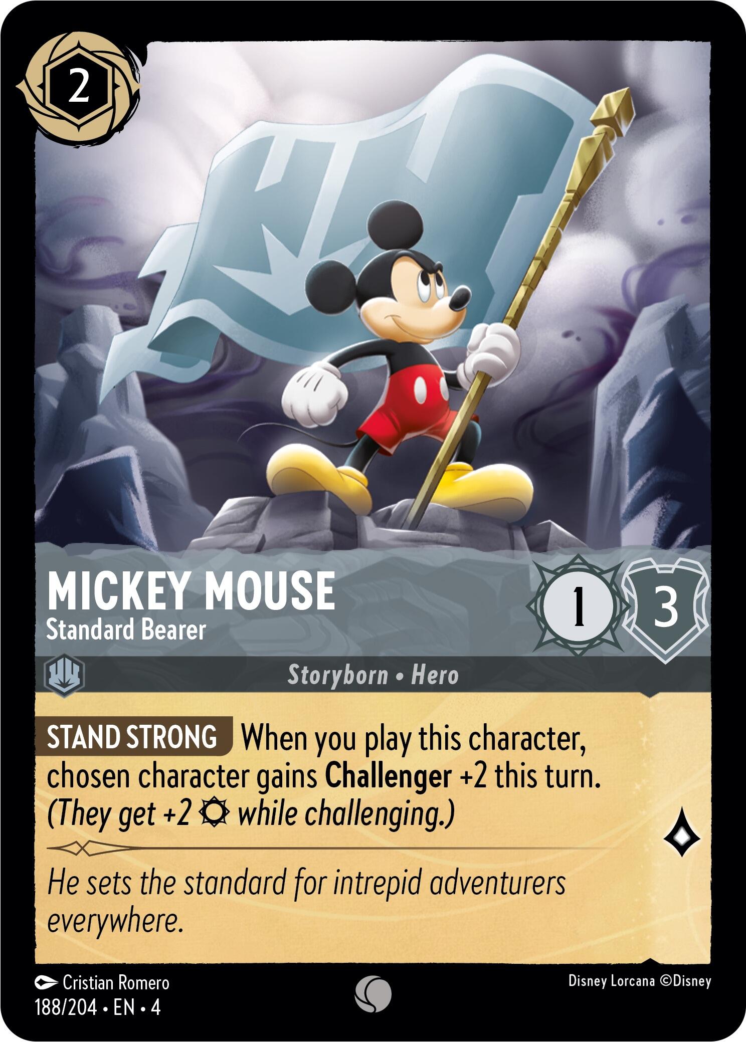 Mickey Mouse - Standard Bearer (188/204) [Ursula's Return] | I Want That Stuff Brandon