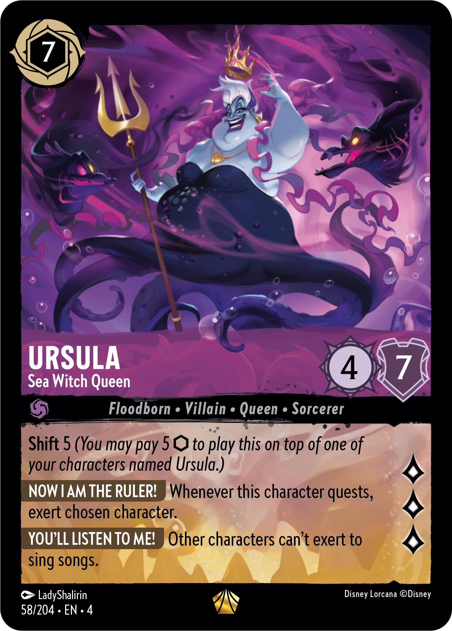 Ursula - Sea Witch Queen (58/204) [Ursula's Return] | I Want That Stuff Brandon