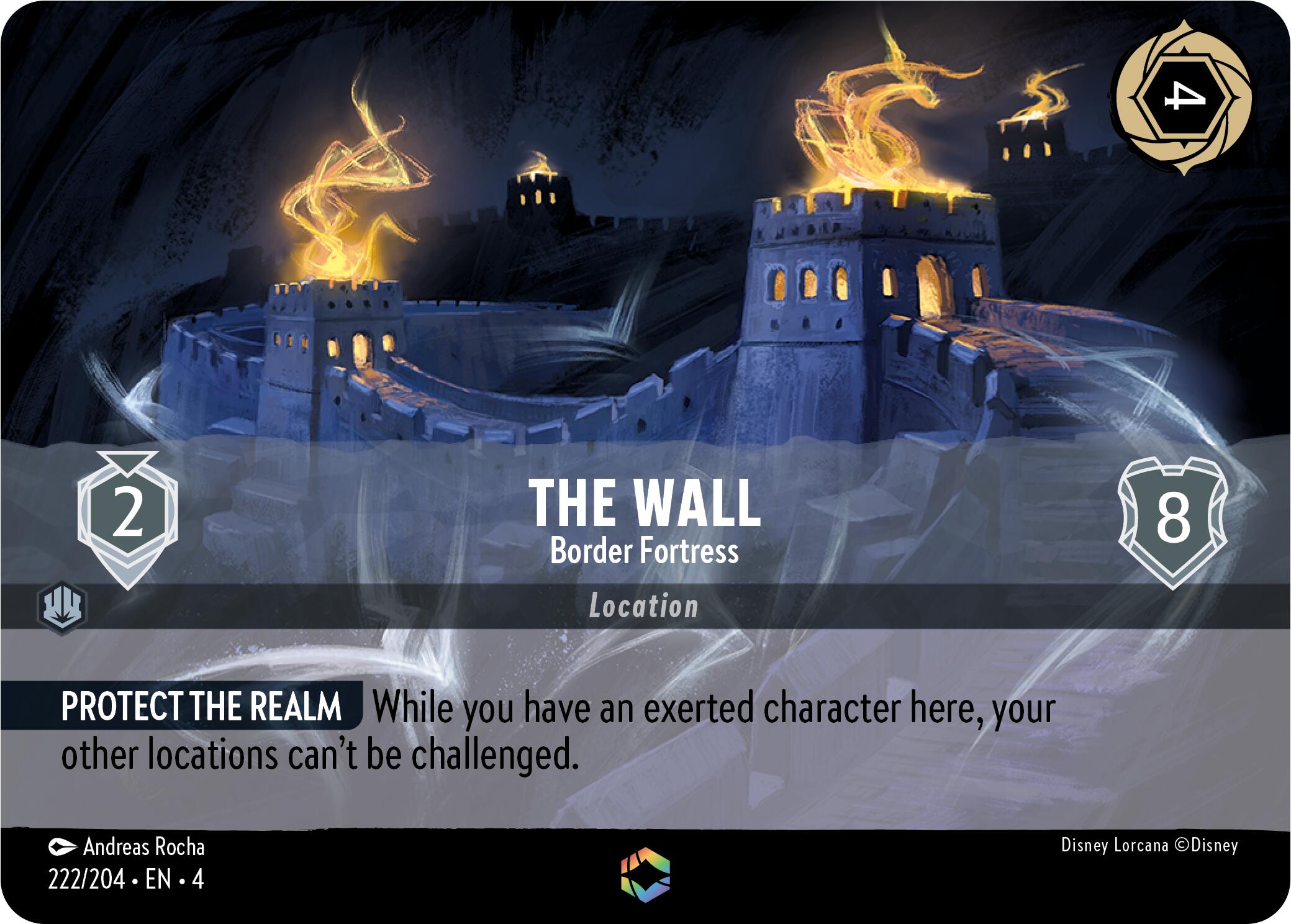The Wall - Border Fortress (Enchanted) (222/204) [Ursula's Return] | I Want That Stuff Brandon