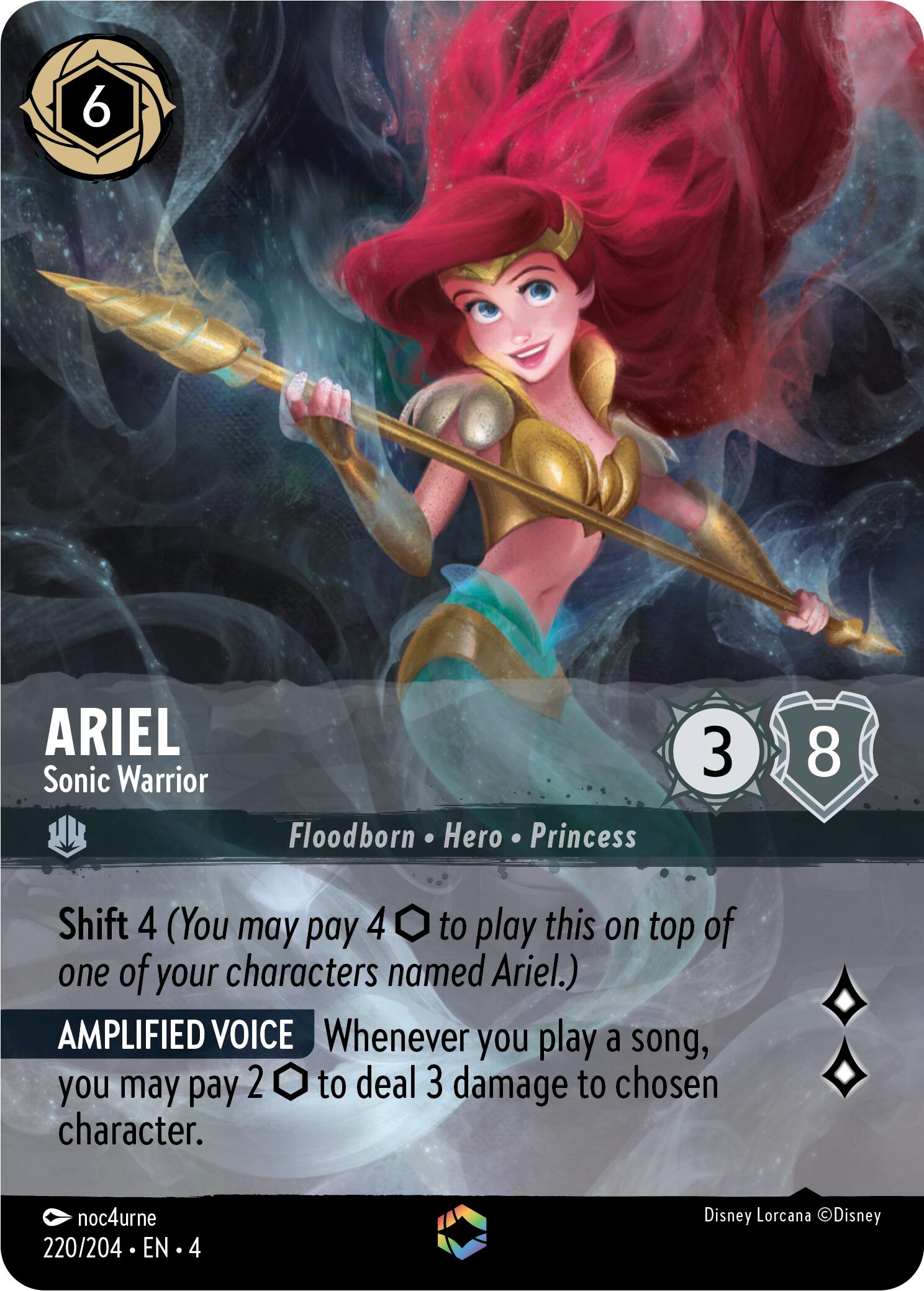 Ariel - Sonic Warrior (Enchanted) (220/204) [Ursula's Return] | I Want That Stuff Brandon