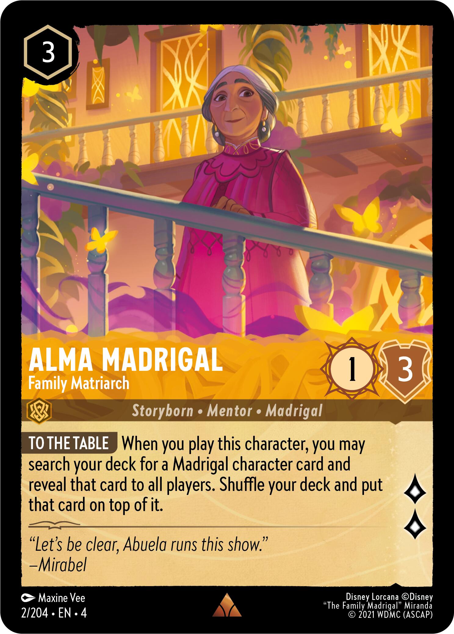 Alma Madrigal - Family Matriarch (2/204) [Ursula's Return] | I Want That Stuff Brandon